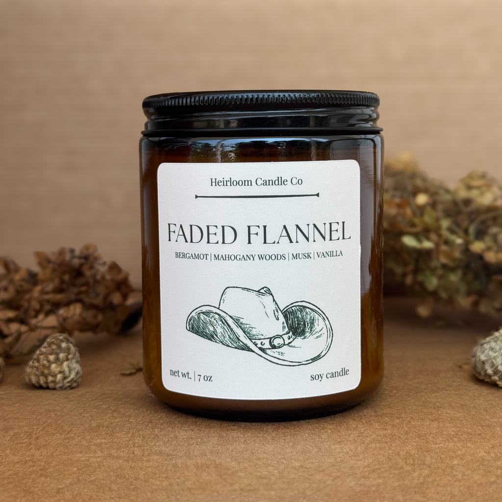 Faded Flannel || 7 OZ Soy Candle