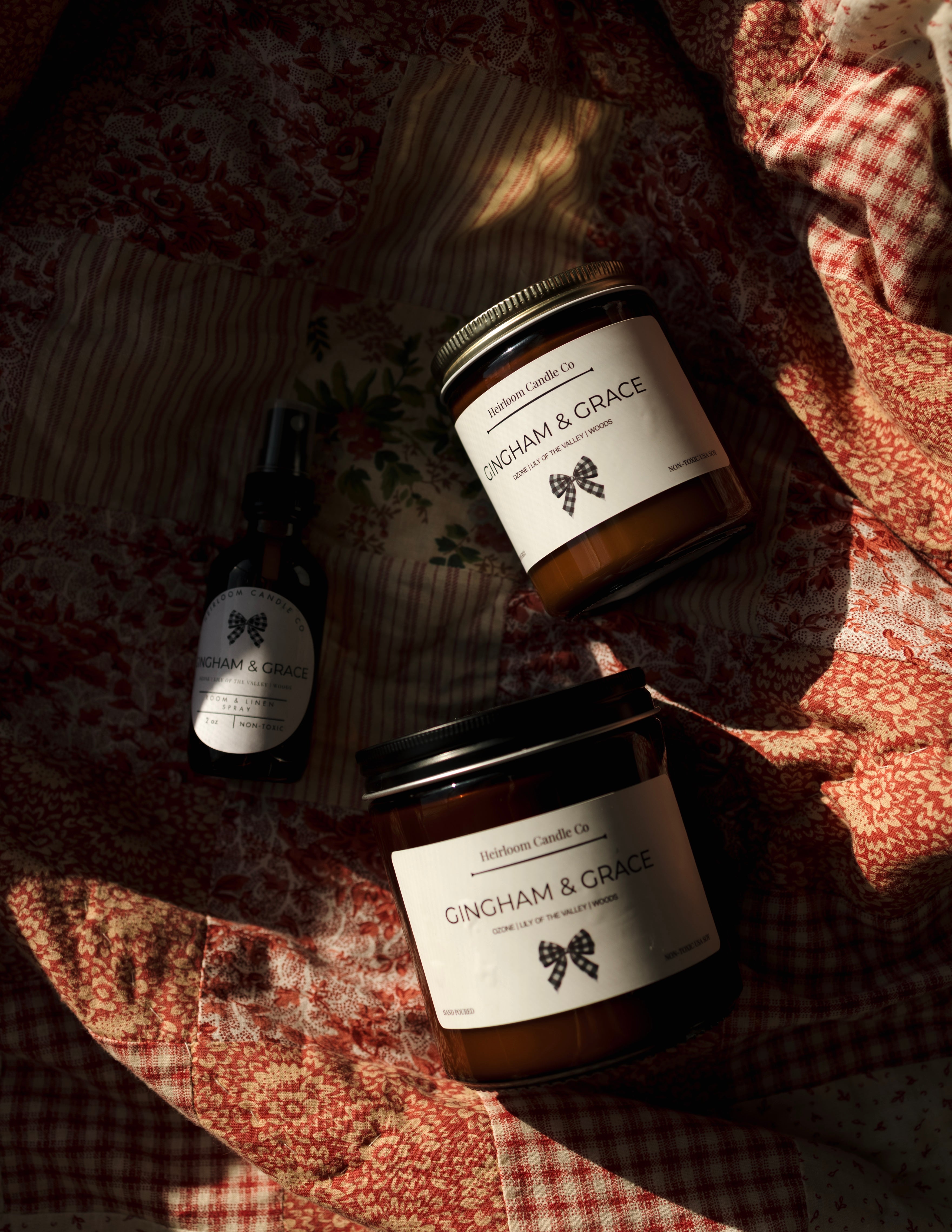 Gingham & Grace || All American Summer Collection || Soy Candle