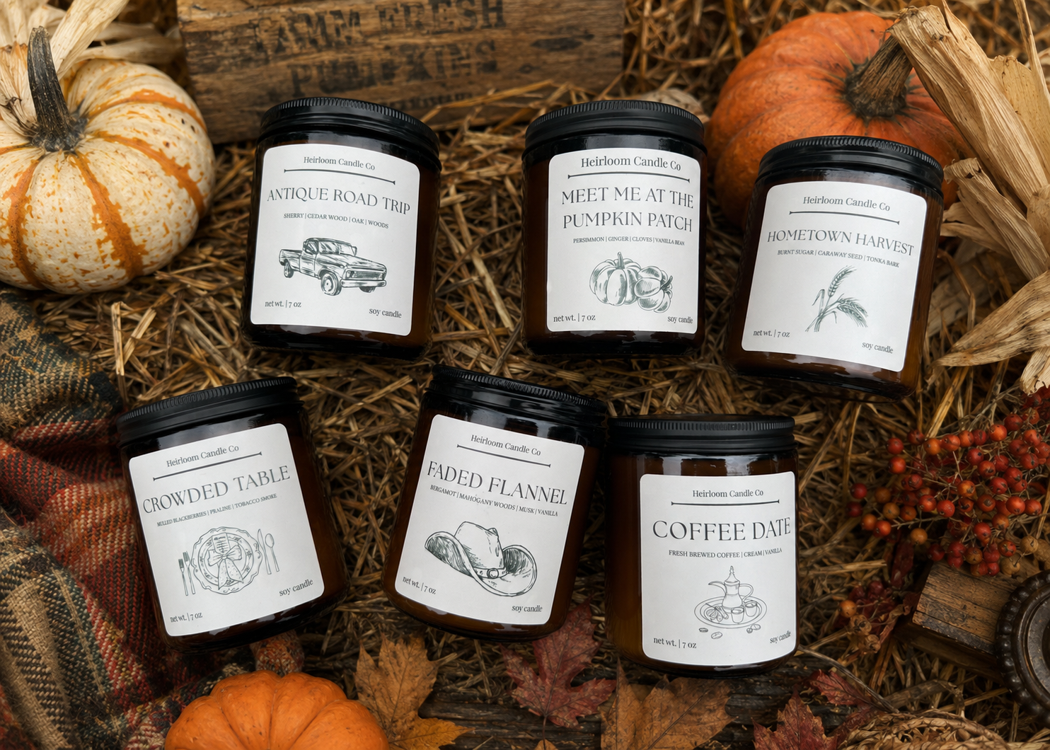 Faded Flannel || 7 OZ Soy Candle