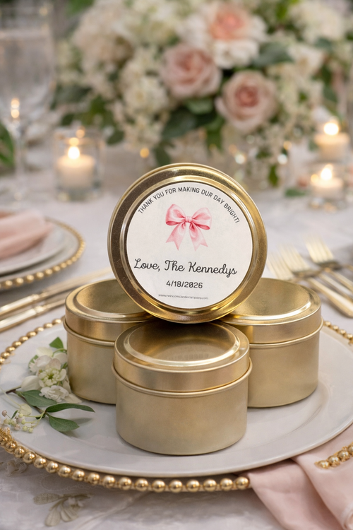 Custom Candle Favors