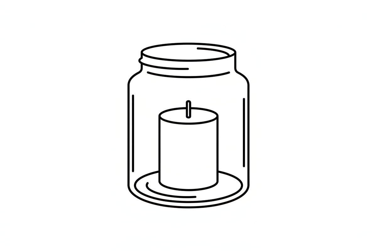 outline of a candle